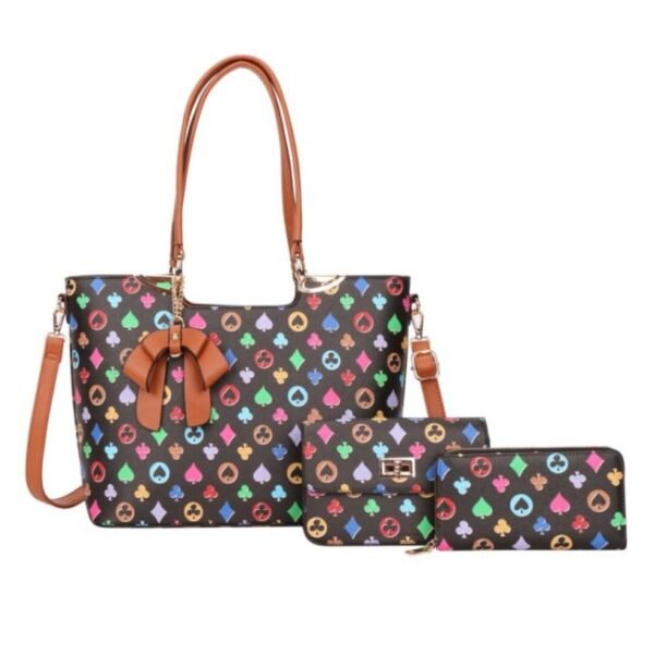 Set de Cartera negra 3pz PK28093