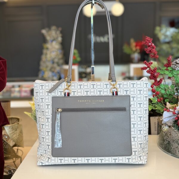Cartera Tommy Hilfiger gris
