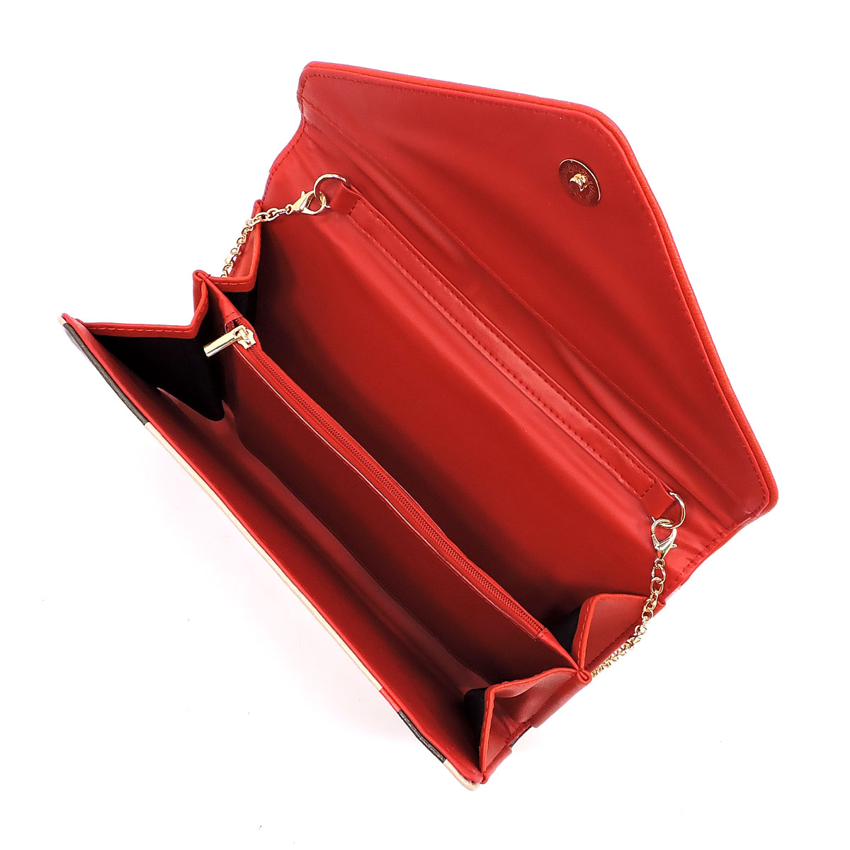 Set de Cartera BT2678 rayas Roja - Imagen 5