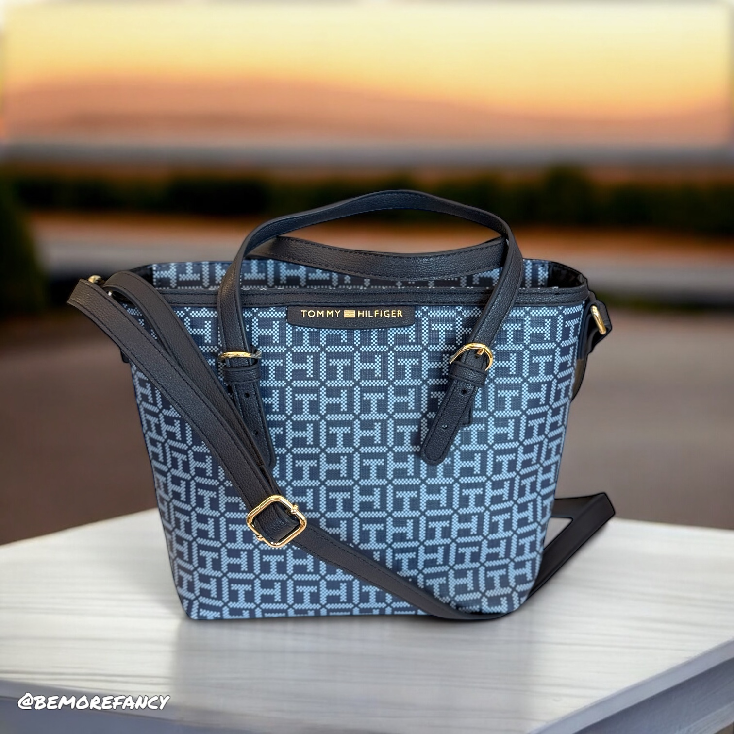 Cartera Tommy Hilfiger Mediana Crossbody Azul