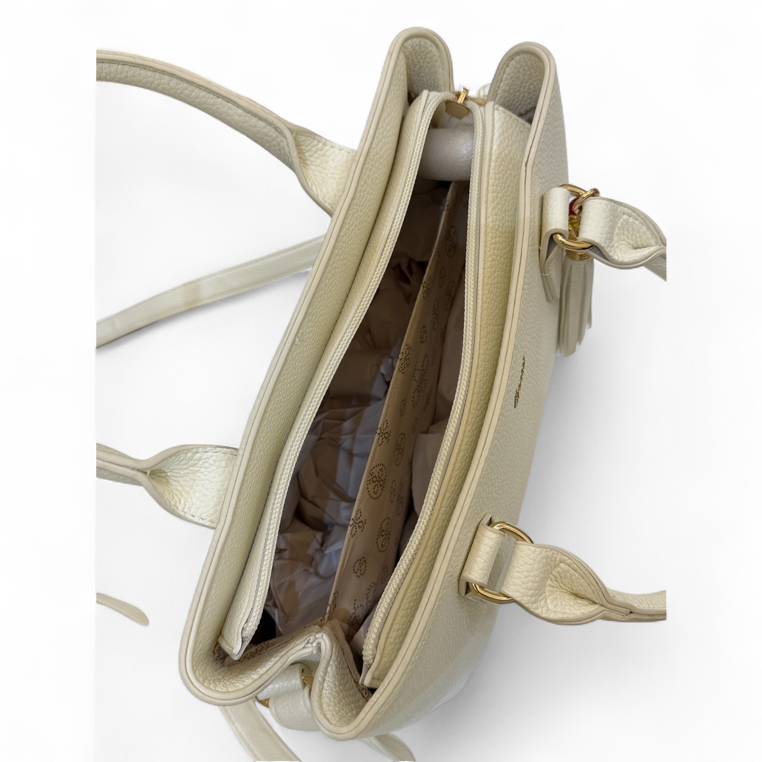 Cartera Crossi Beige con tirantes - Imagen 3