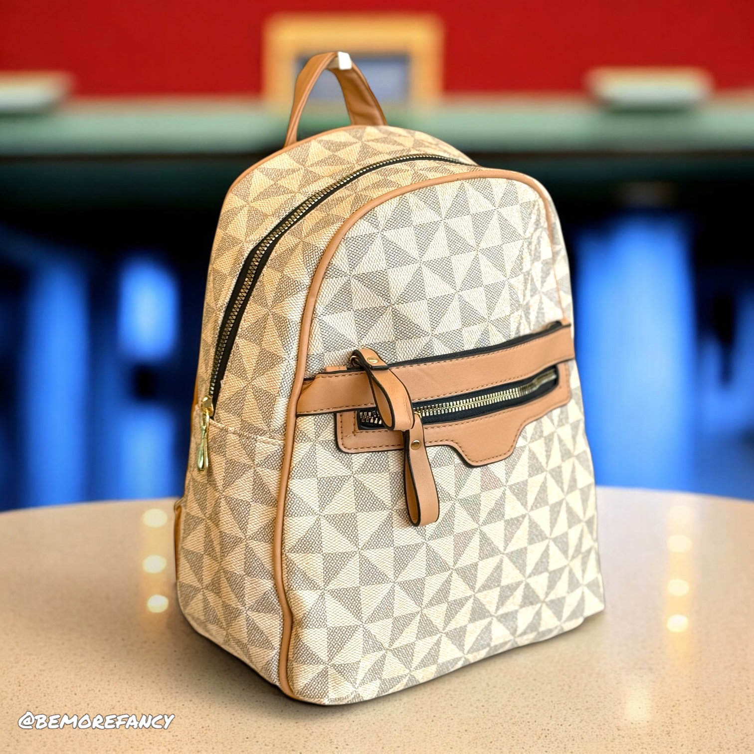 Mochila Monogram 00701 Apricot - Imagen 2