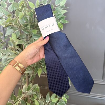 Set De 2 Corbatas Perry Ellis BL16