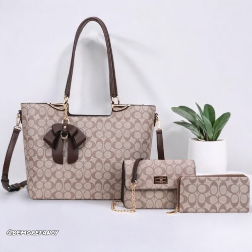 Set de Cartera 3in1 Ft8093s Cafe