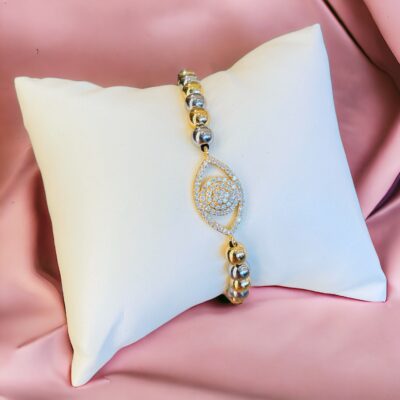 Pulsera doble tono para damas 01