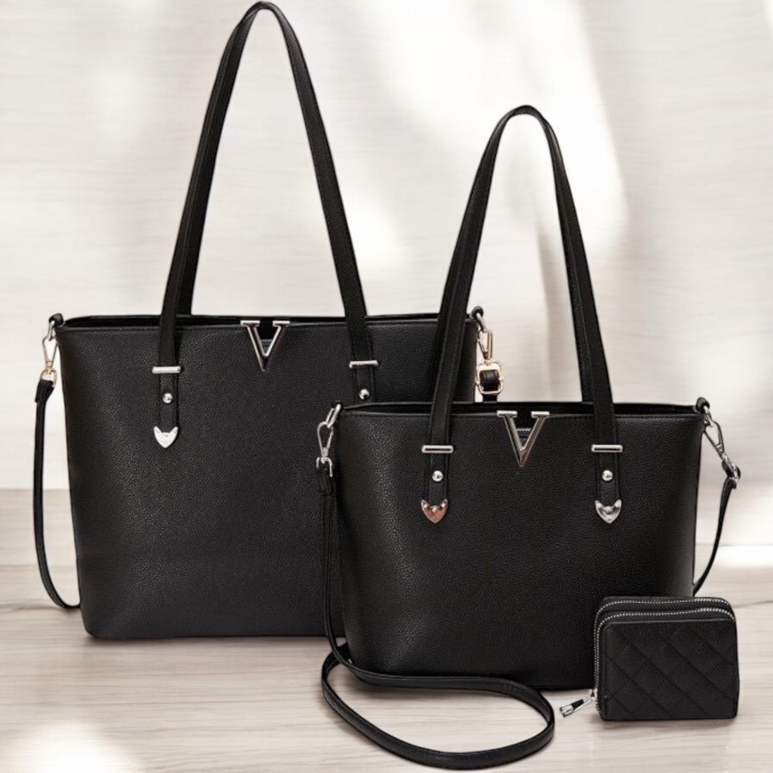 Set de Cartera LF305 Negra