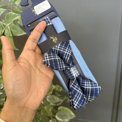 Set de Corbatin y Pañuelo Polo US Assn