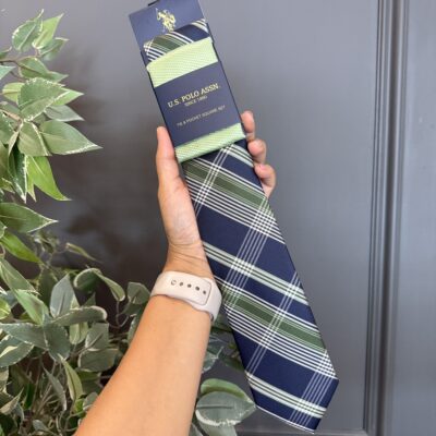 Set de Corbata y Pañuelo Polo US Assn Gr4