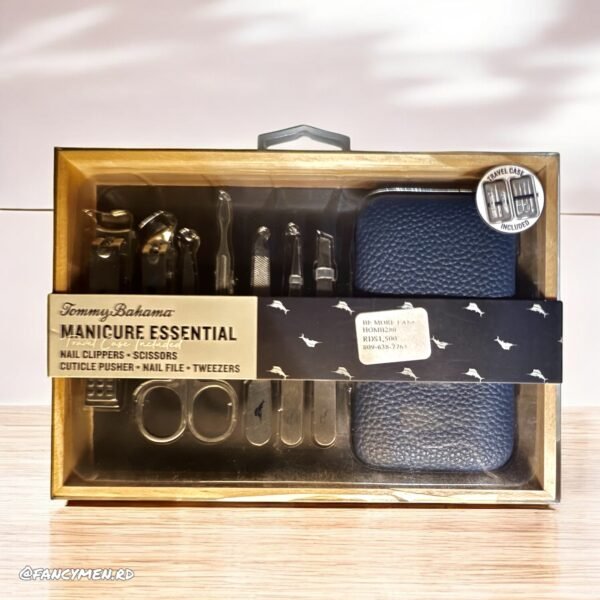 Set de Manicura Tommy Bahama en Acero Inoxidable