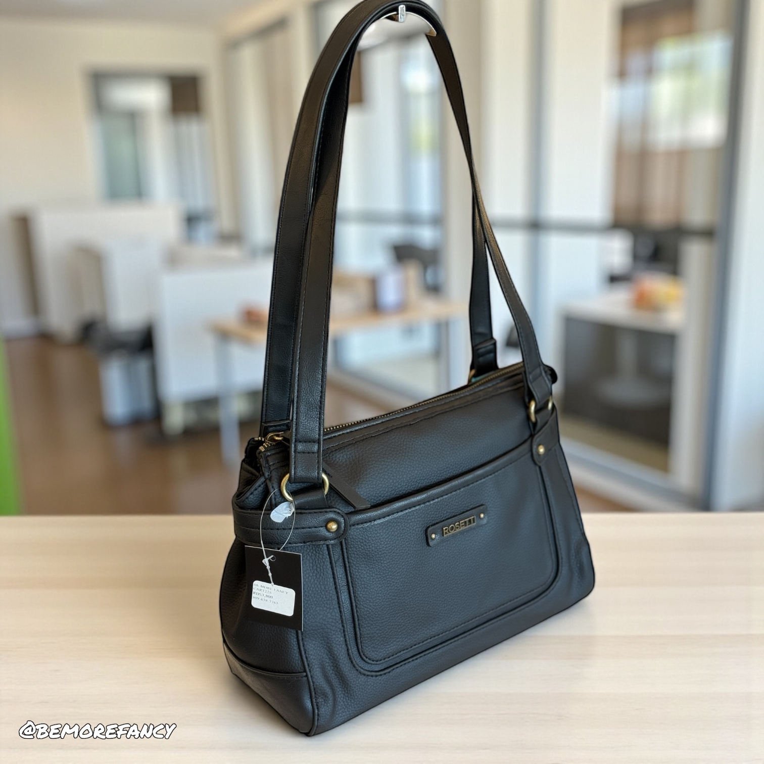 Cartera Rosetti Negra Rds - Imagen 2