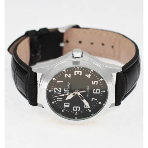 Reloj Montres Carlo 5359 40mm plateado con negro