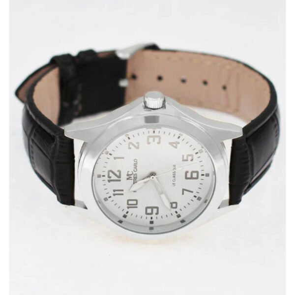 Reloj Montres Carlo 5359 40mm plateado con blanco