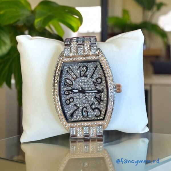Reloj con brillo rose gold