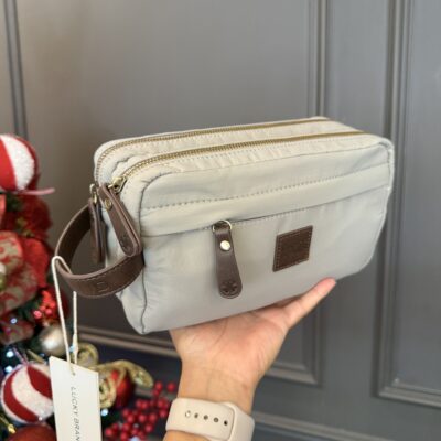 Neceser Travel Bag Lucky Brand Gris Polyester