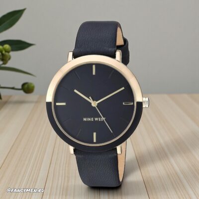 Reloj Nine West Negro en Leather