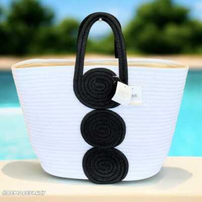 Bolso playero 22A325 wh bk