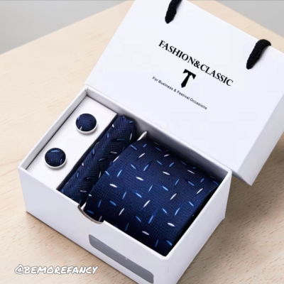 Set de Corbata de 3pz Azul Hb12