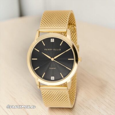 Reloj Perry Ellis Diamond Solitaire Mesh Strap 41mm