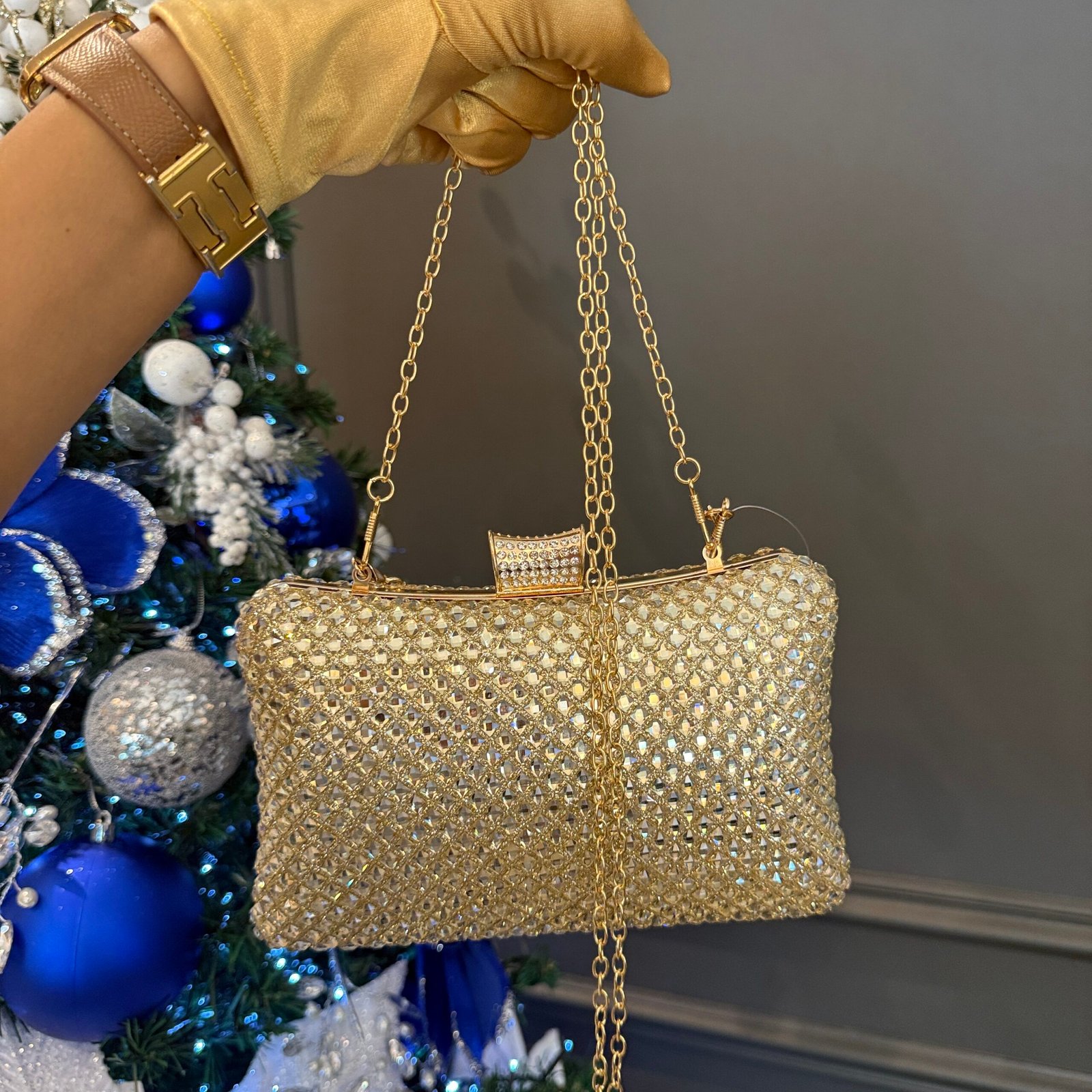 Cartera Clutch YH26011 Dorado