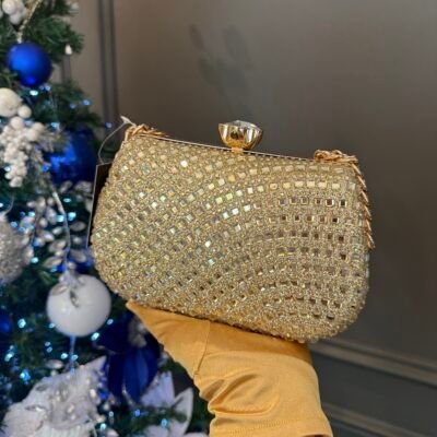 Cartera Clutch YH26001 Dorada