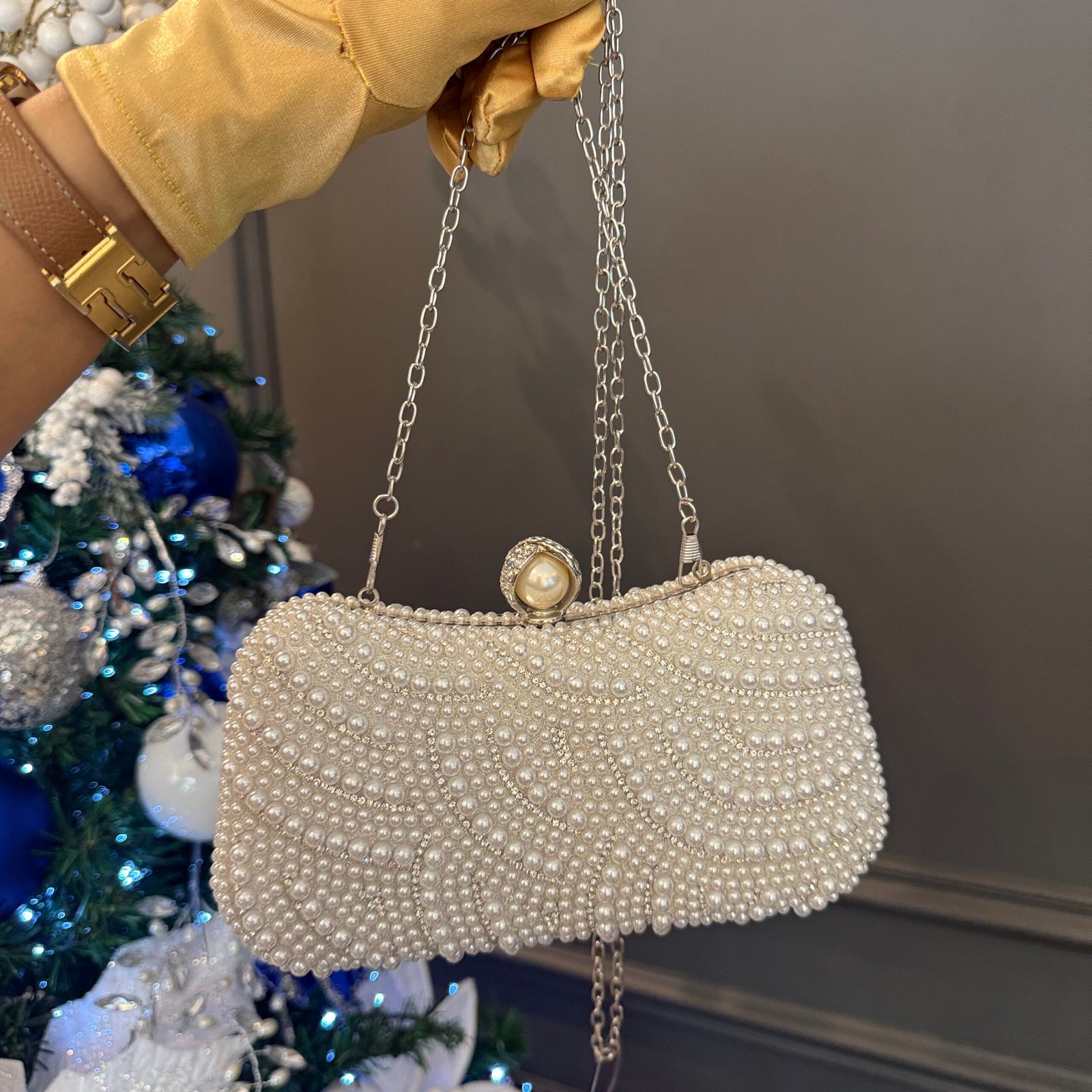 Cartera Clutch ML26007 Dorada