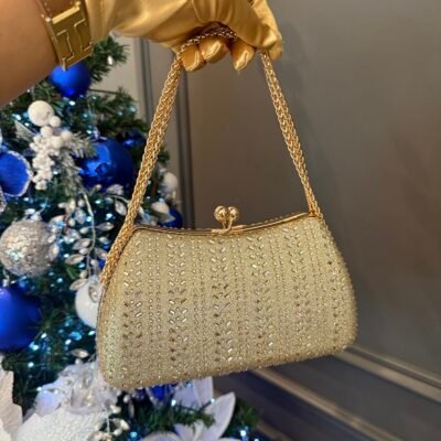 Cartera Clutch ML25035 Dorada