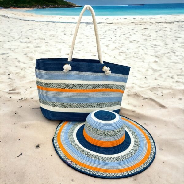 Set de bolso y sombrero playero l