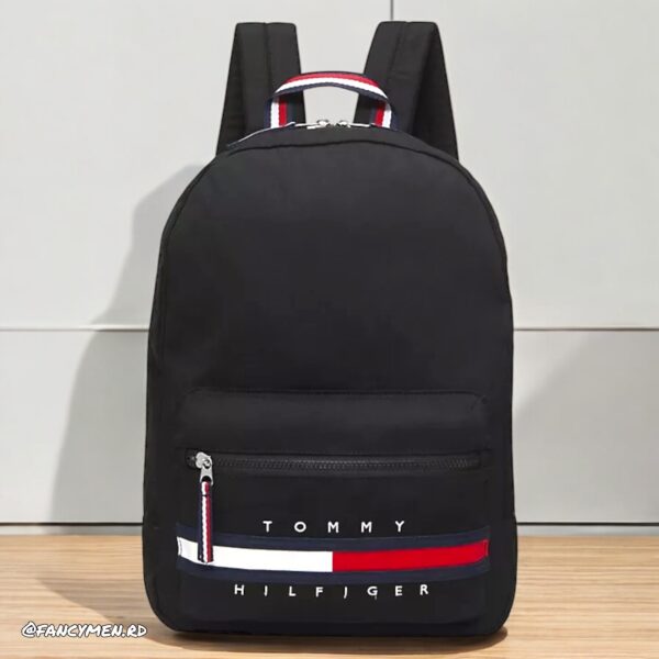 Mochila Tommy Hilfiger Canvas Negra