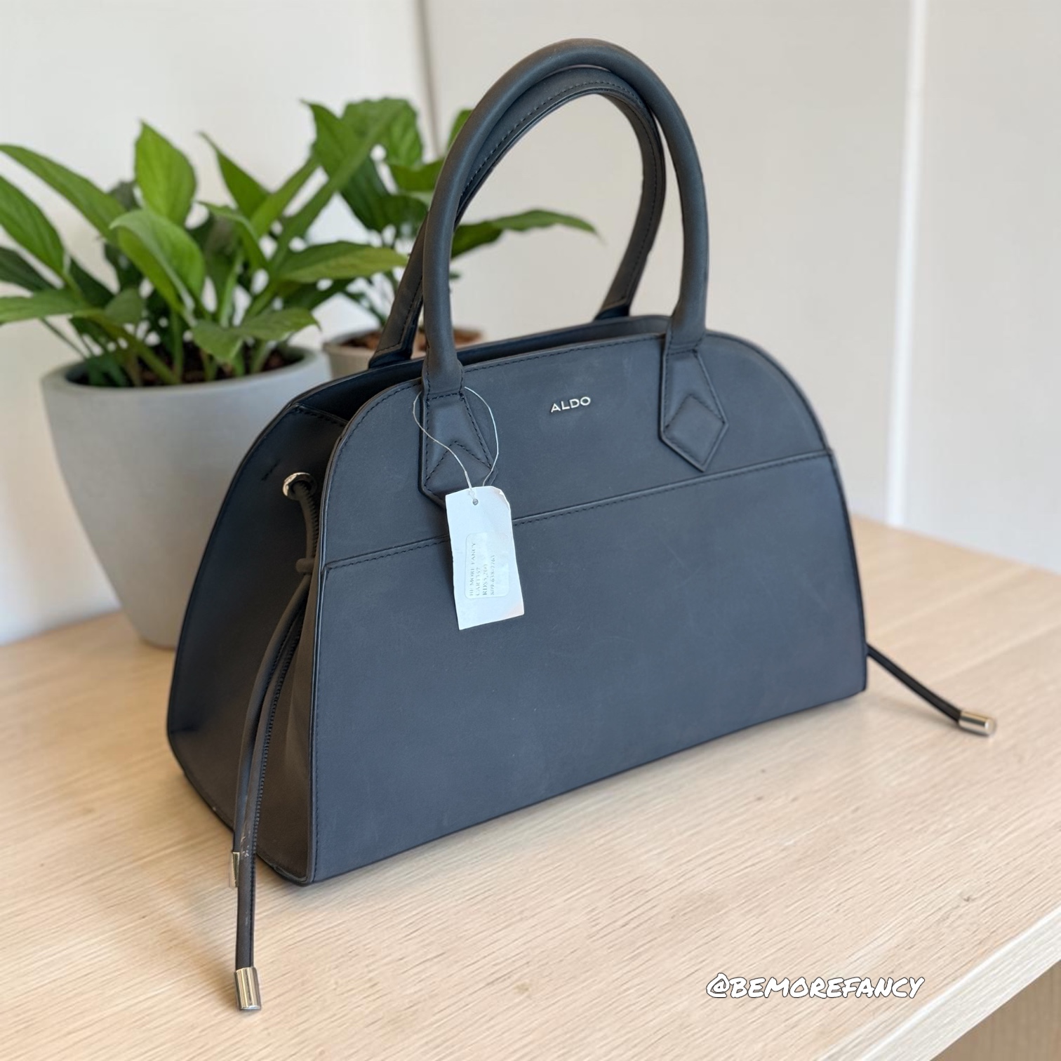 Cartera Aldo en Gamuza negra bk6987 - Imagen 3