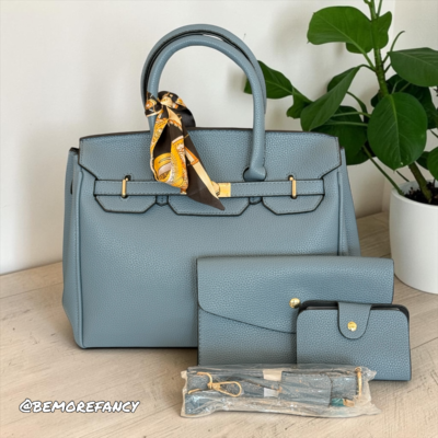 Set De Cartera De 3 Pz 2068 BLUE UF86