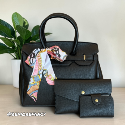 Set De Cartera De 3 Pz 2068 BLACK GF65