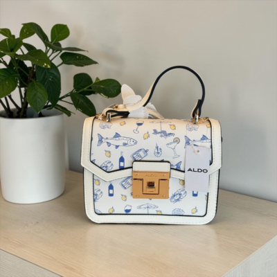 Cartera Aldo White Estampado HF98
