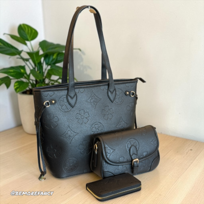 Set de Cartera BC5038 Negra