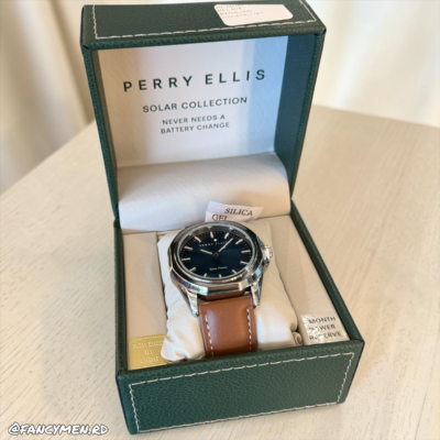 Reloj Perry Ellis Solar Marron 42mm Pe123