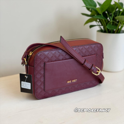 Crossbody Nine West burgundy rd109