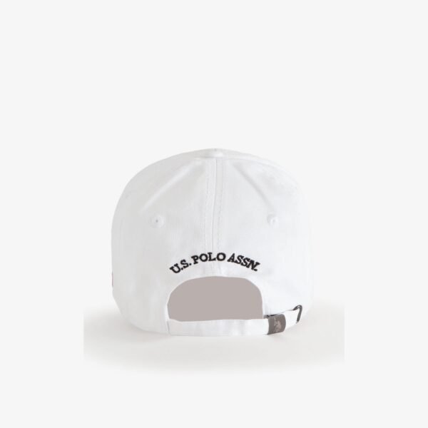 Gorra Polo US Assn blanca ajustable