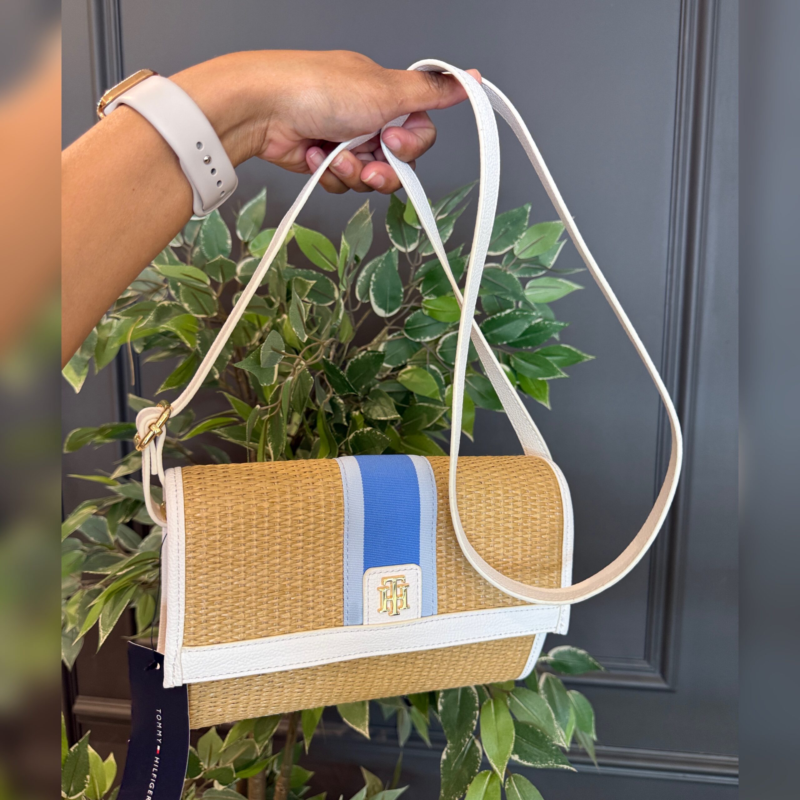 Crossbody Tommy Hilfiger Rafia - Imagen 2