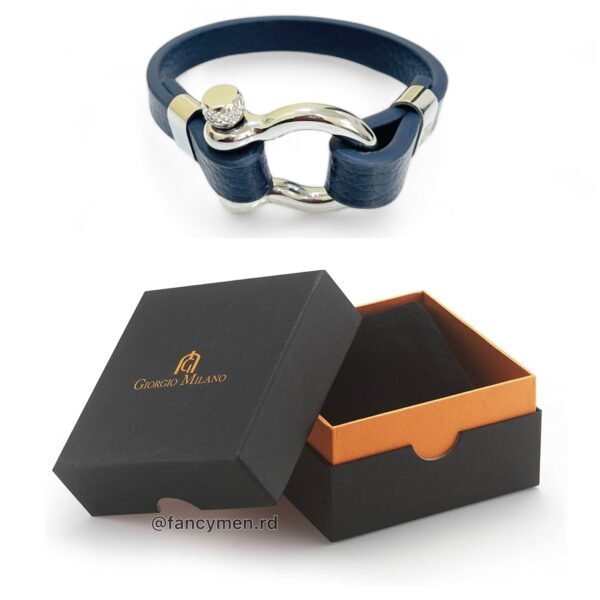 Pulsera Giorgio Milano 1538 Azul con plateado