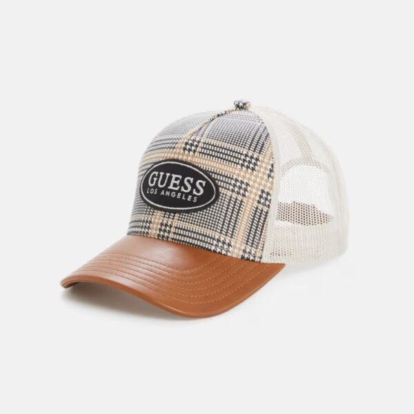 Gorra Guess Baseball plaid hat