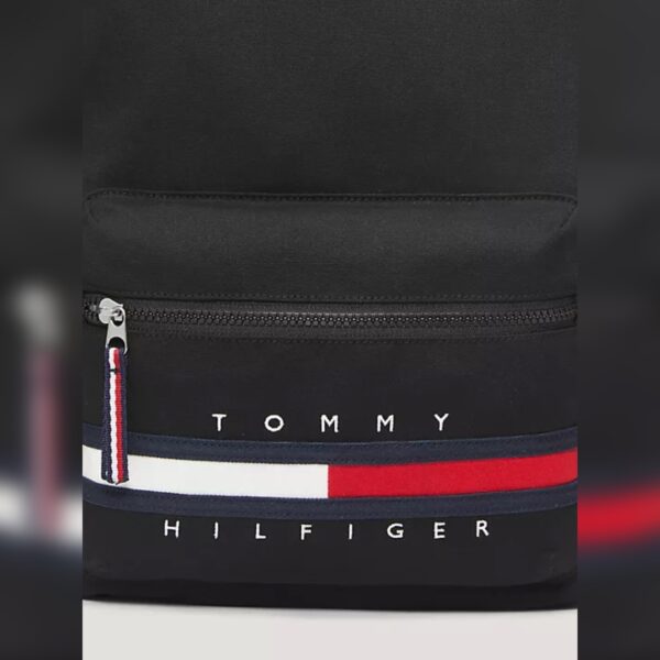Mochila Tommy Hilfiger Canvas Negra