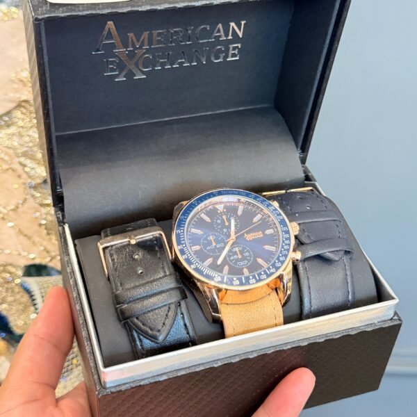 Set de Reloj American Exchange con pulseras Inter cognan