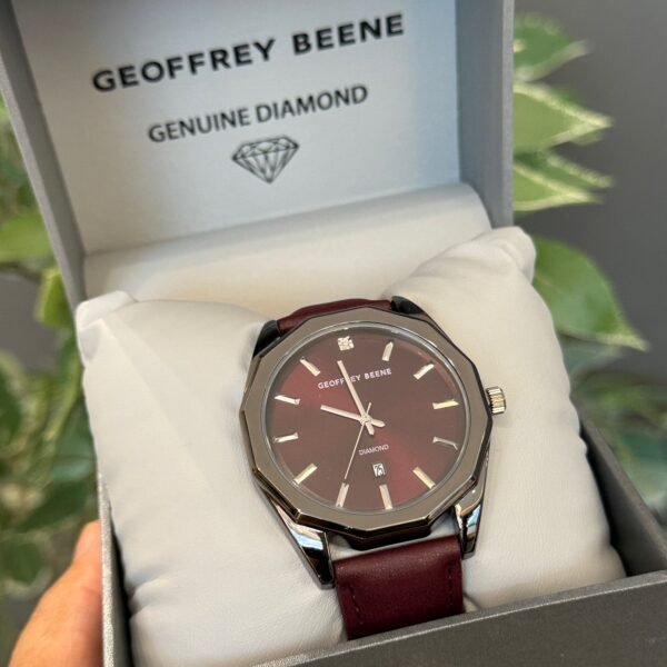 Reloj Geoffrey Beene Rojo vino