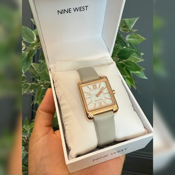 Reloj Nine West Square Gris Rosegold