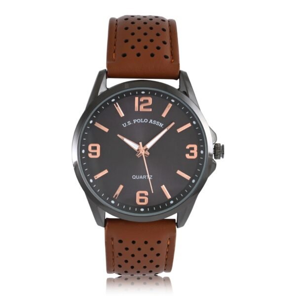 Reloj Polo US Assn Perforado Marron