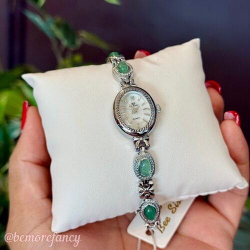 Reloj BS tipo brazalete acero inoxidable Silver