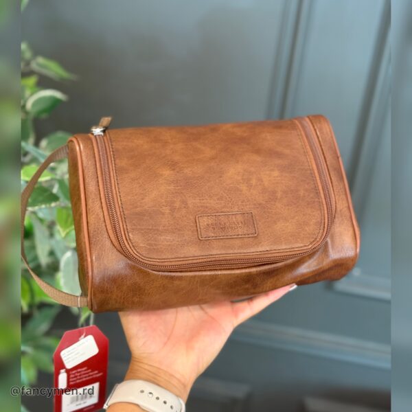 Neceser Perry Ellis Travel kit Oval Camel