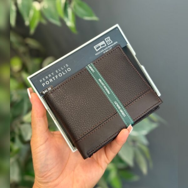 Billetera Perry Ellis Bifold Marron hgd