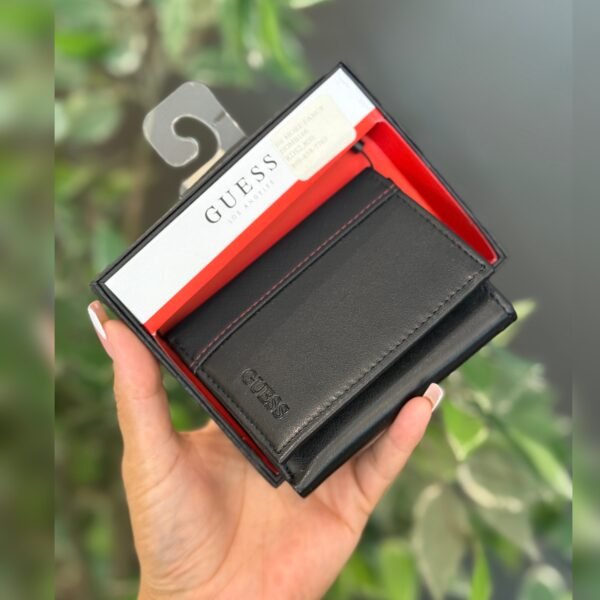 Billetera Guess Trifold Negra FSs