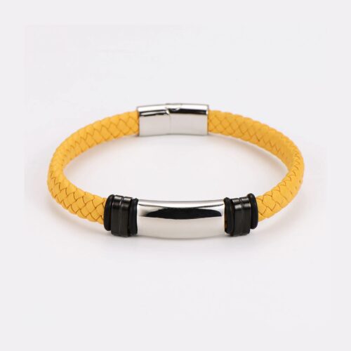 Pulsera Hip-Hop Retro 22cm Amarilla