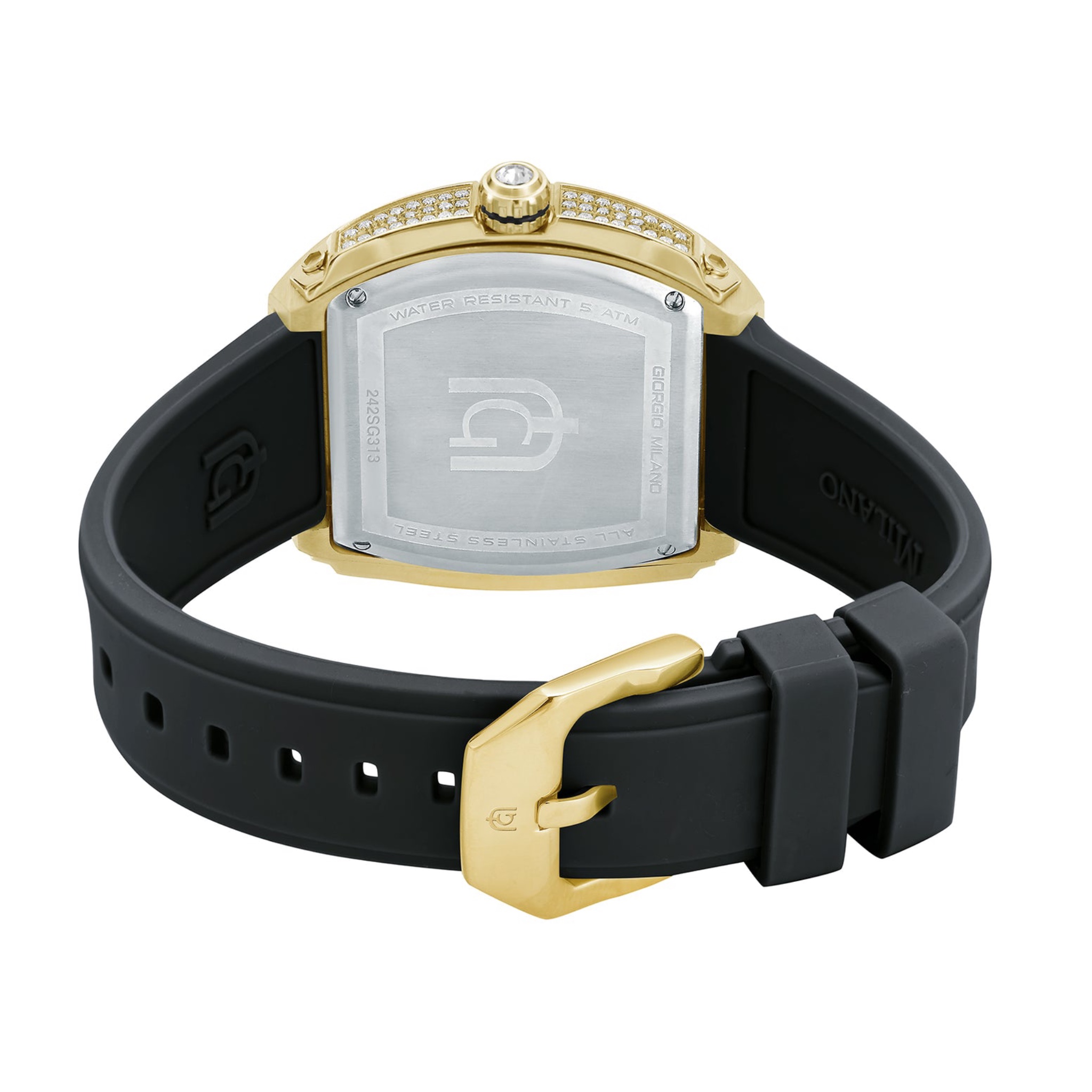 Reloj Giorgio Milano Regina 242 silicon Strap Negro - Imagen 6